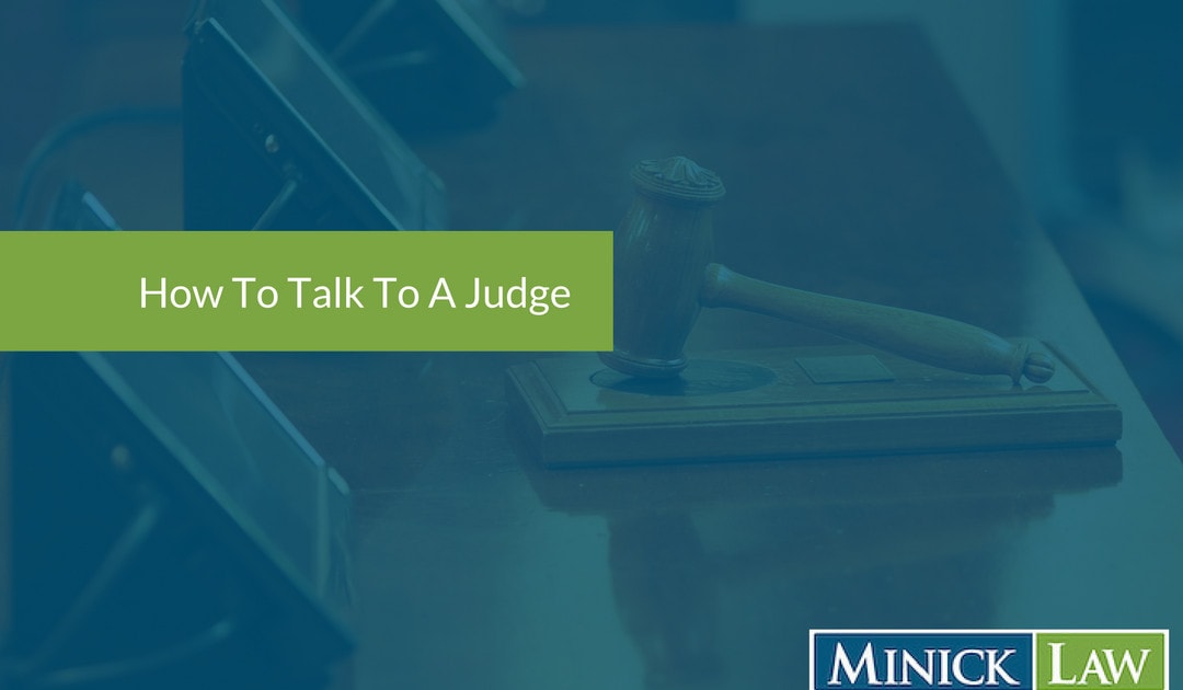 How to talk to a judge in court