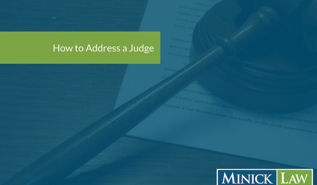 How To Address A Judge